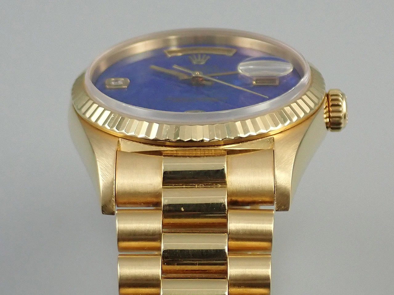 ロレックス デイデイト36 Ref.18238 2BR イエローゴールド ラピスラズリ文字盤 - Image 6