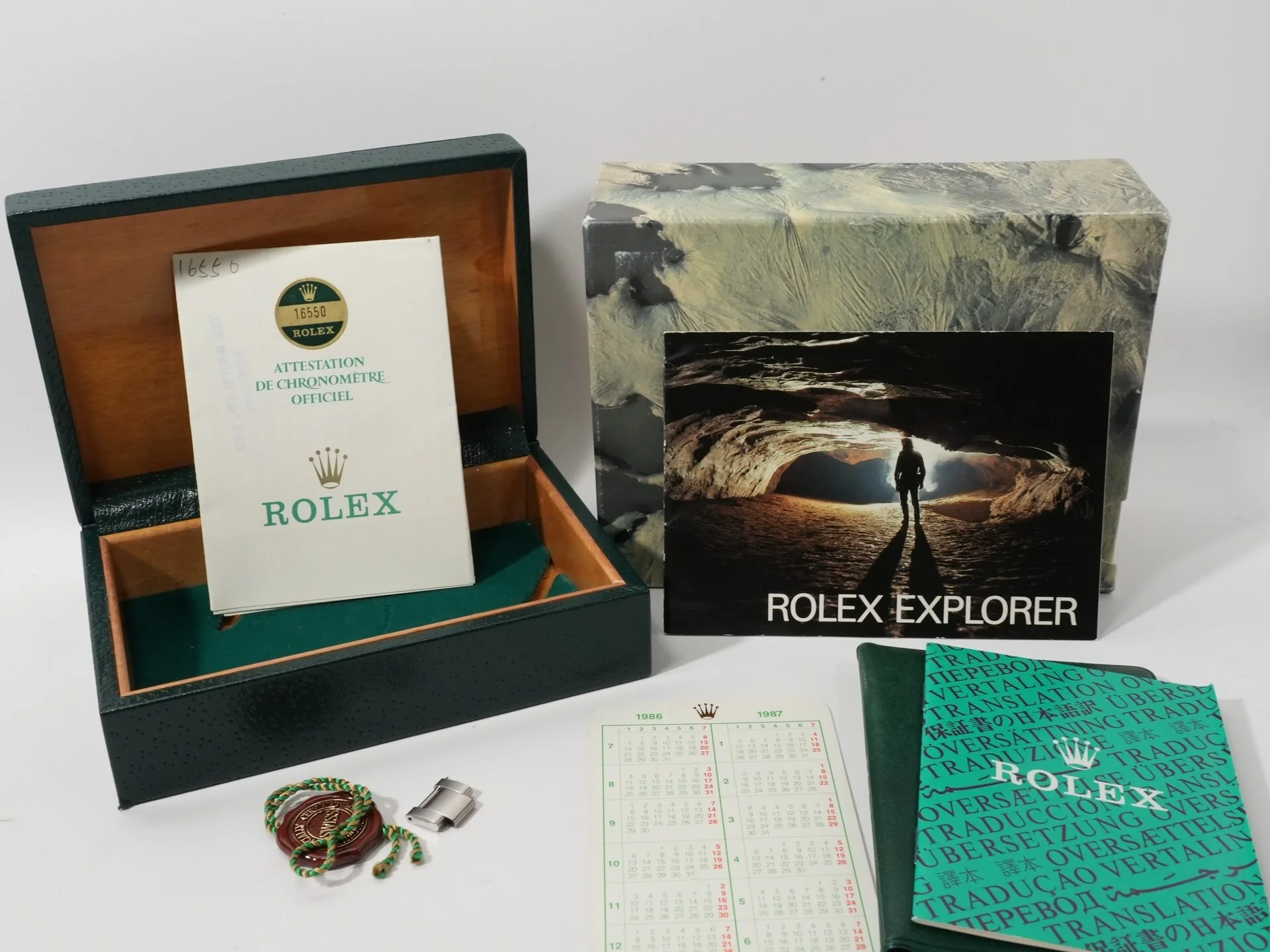 ロレックス エクスプローラーII Ref.16550 ステンレススチール アイボリー文字盤 - Image 10