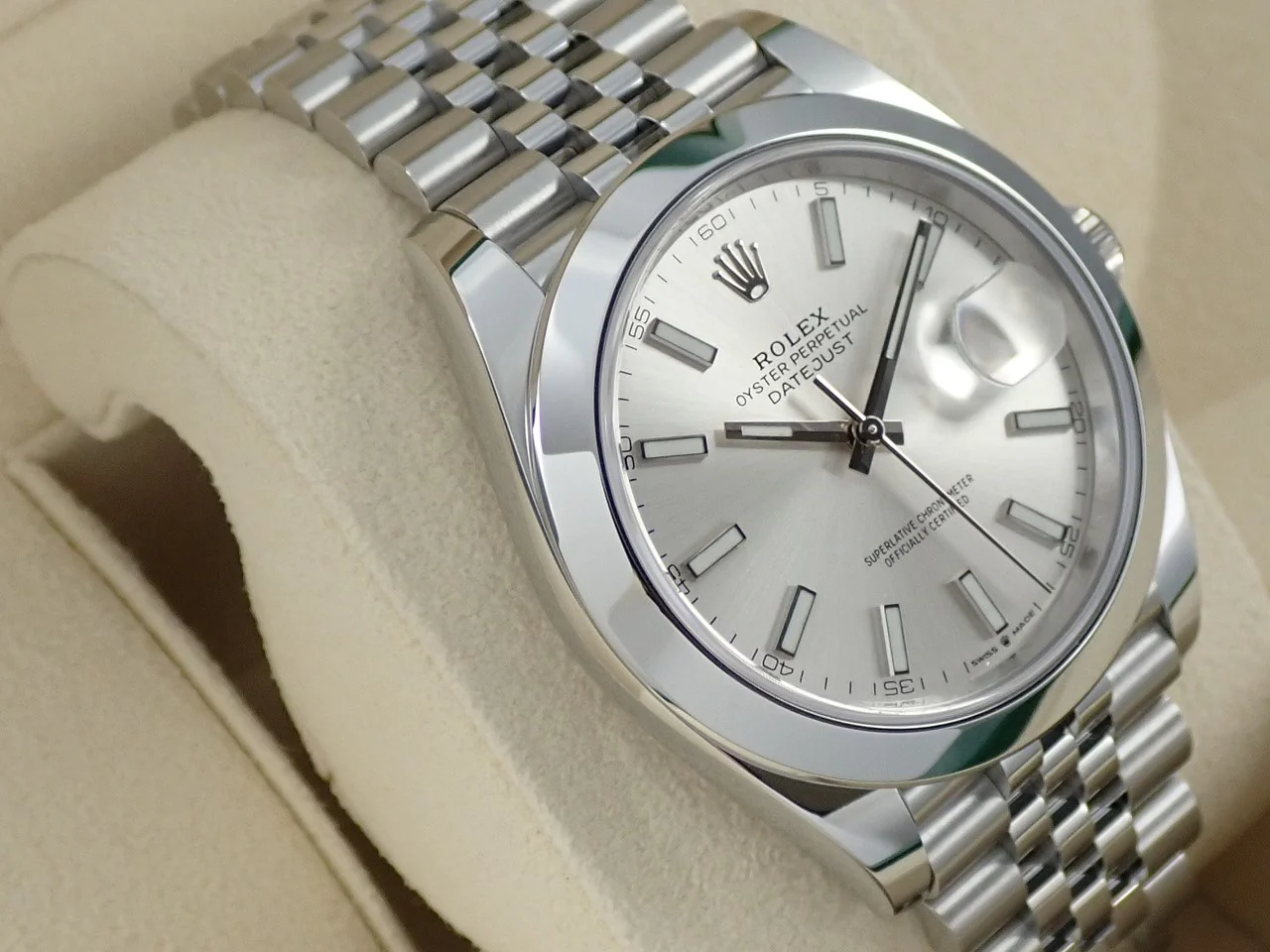 ロレックス デイトジャスト41 Ref.126300 ステンレススチール シルバー文字盤 ジュビリーブレスレット - Image 5