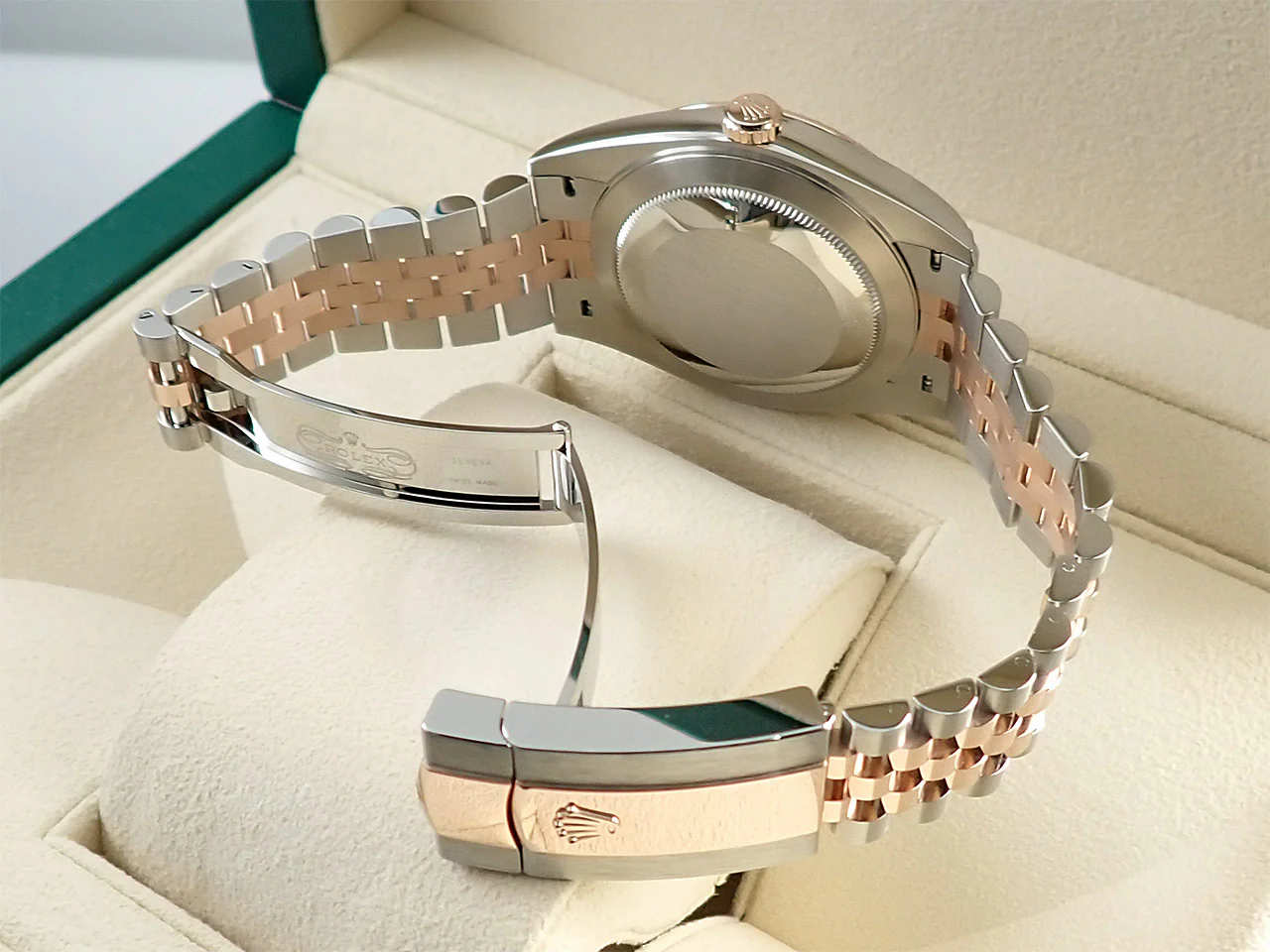 ロレックス デイトジャスト41 Ref.126331 ステンレススチール/エバーローズゴールド スレートローマン文字盤 ジュビリーブレスレット 未使用 3P74CWAV - Image 7