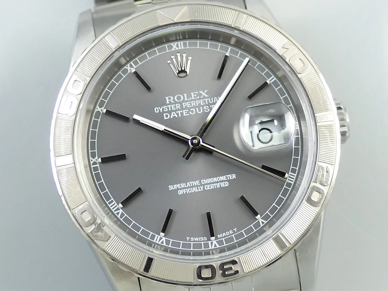 ロレックス デイトジャスト Ref.16264 ステンレススチール/ホワイトゴールド グレー文字盤 ジュビリーブレスレット - Image 3