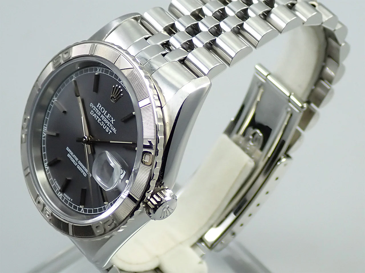 ロレックス デイトジャスト Ref.16264 ステンレススチール/ホワイトゴールド グレー文字盤 ジュビリーブレスレット - Image 4