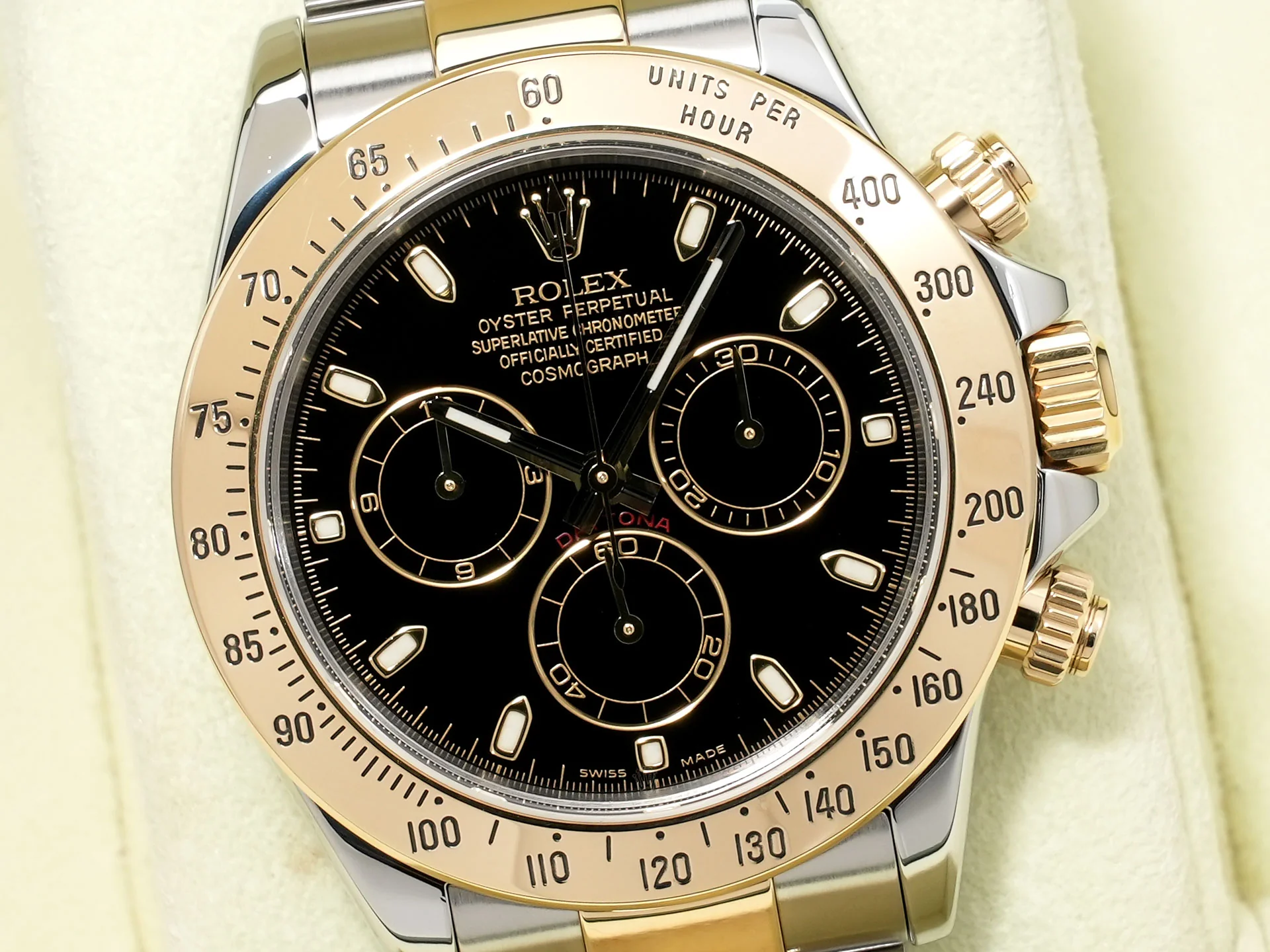 ロレックス デイトナ Ref.116523 ステンレススチール/イエローゴールド ブラック文字盤 美品 3w69pdic - Image 3