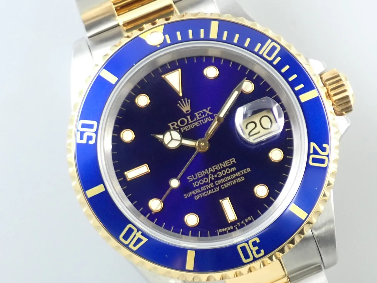 ロレックス サブマリーナー デイト Ref.16613 ステンレススチール/イエローゴールド ブルー文字盤 - Image 3