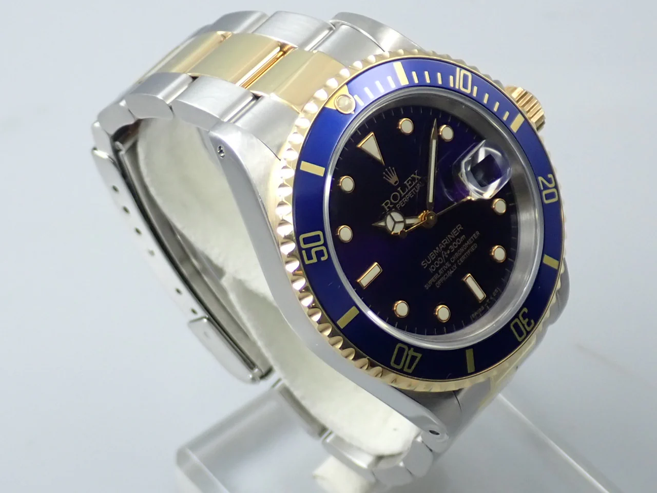 ロレックス サブマリーナー デイト Ref.16613 ステンレススチール/イエローゴールド ブルー文字盤 - Image 5