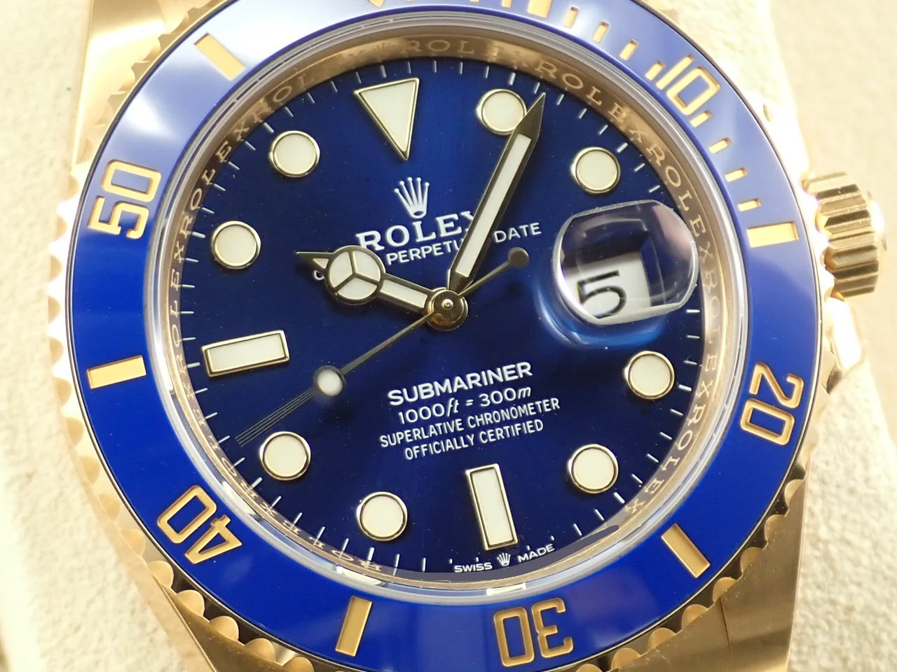 ロレックス サブマリーナー デイト Ref.126618LB イエローゴールド ブルー文字盤 - Image 3