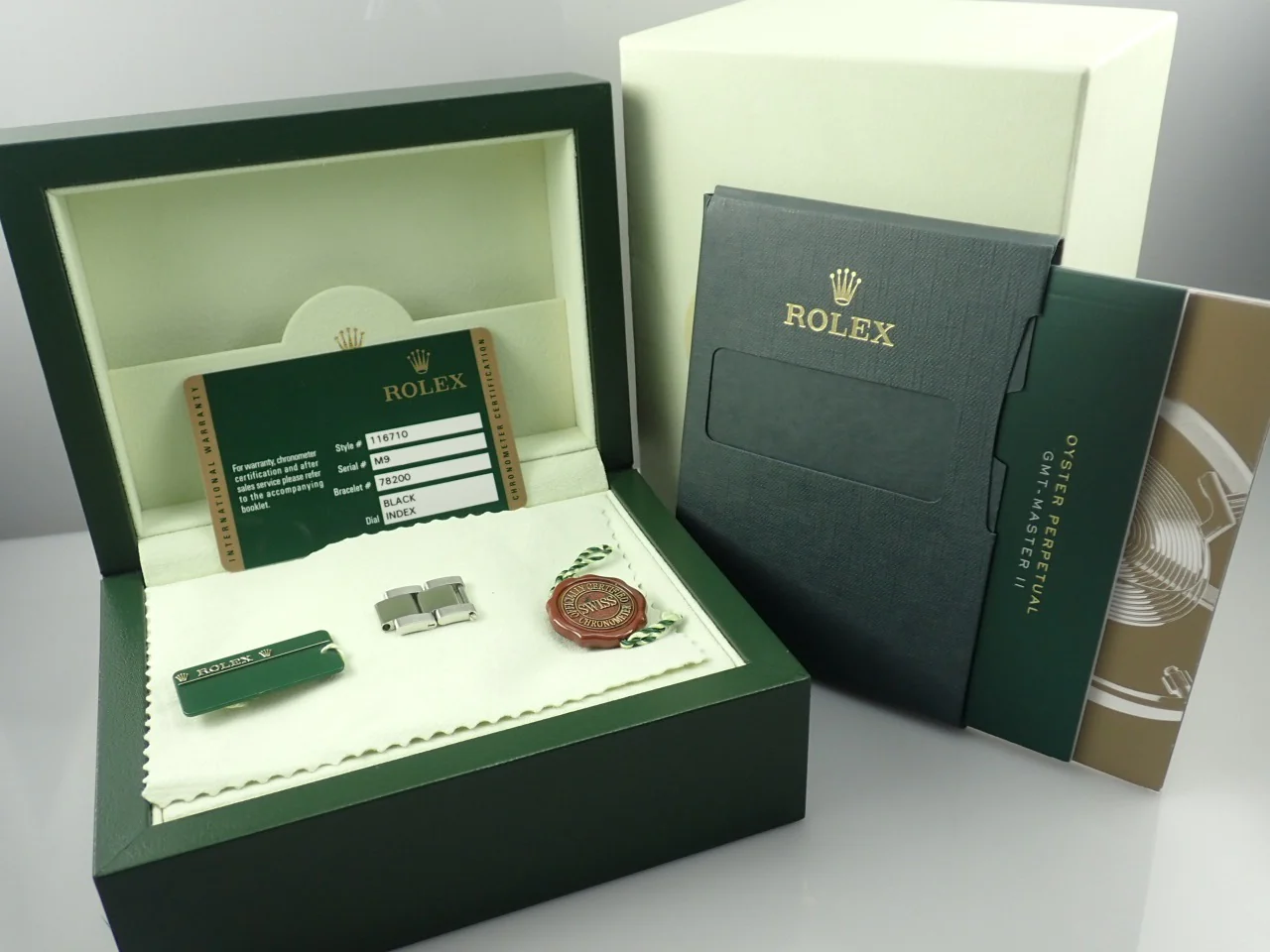 ロレックス GMTマスターII Ref.116710LN ステンレススチール ブラック文字盤 オイスターブレスレット - Image 6