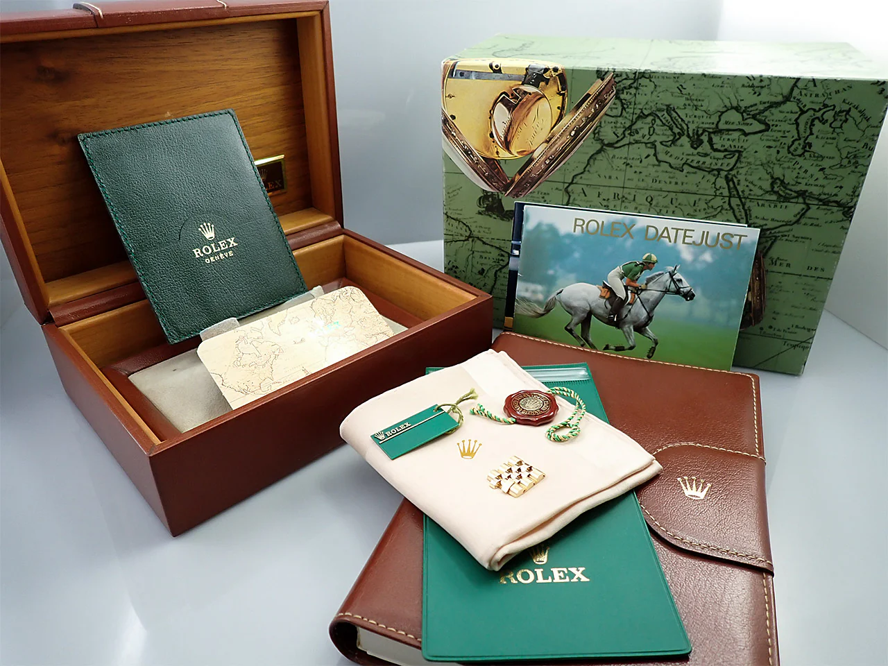 ロレックス デイトジャスト36 Ref.16238 イエローゴールド ネイビー文字盤 ジュビリーブレスレット - Image 11