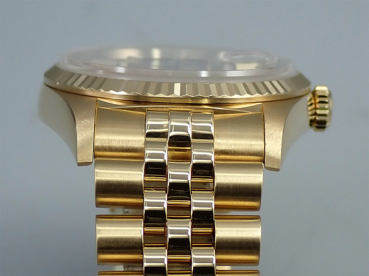 ロレックス デイトジャスト36 Ref.16238 イエローゴールド ネイビー文字盤 ジュビリーブレスレット - Image 6