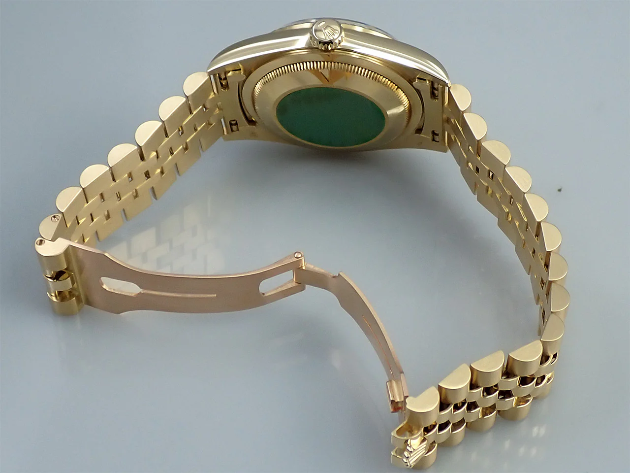 ロレックス デイトジャスト36 Ref.16238 イエローゴールド ネイビー文字盤 ジュビリーブレスレット - Image 9