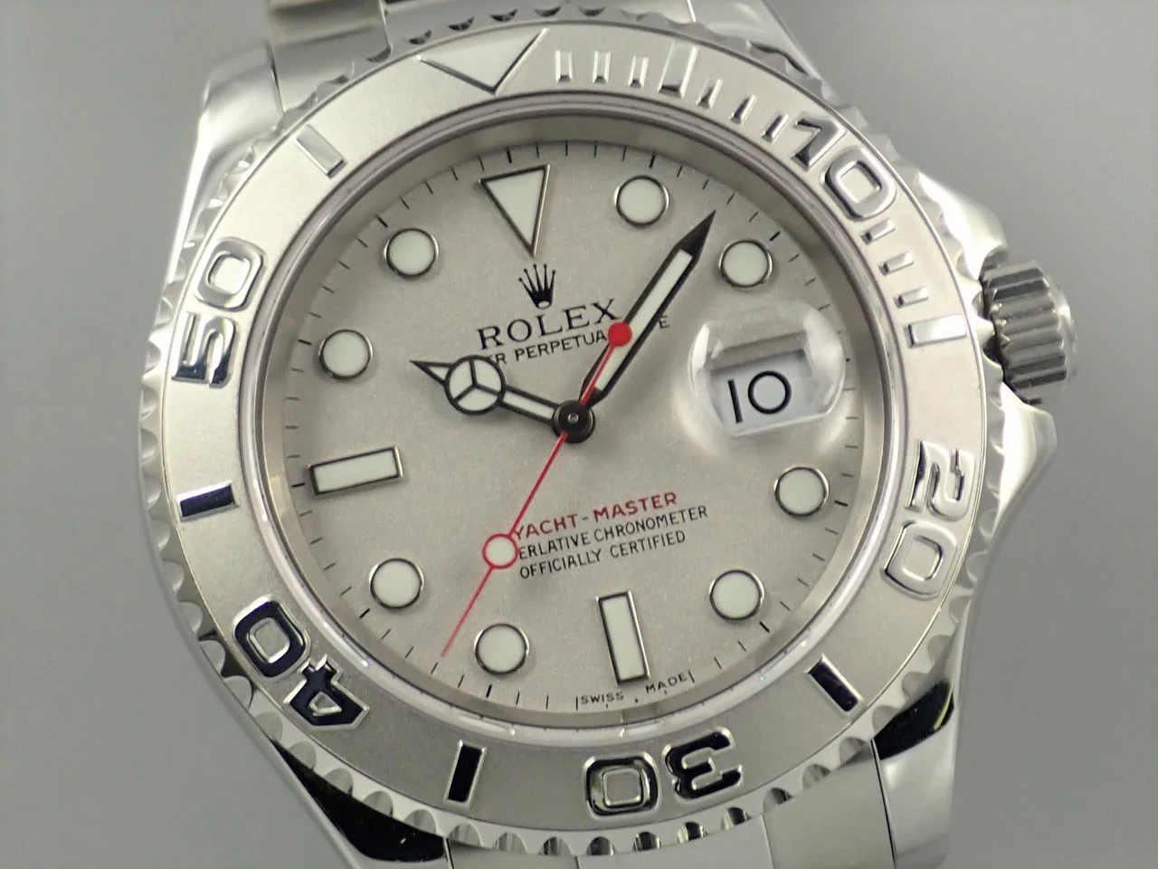 ロレックス ヨットマスター40 Ref.16622 ステンレススチール/プラチナ ロレジウム文字盤 - Image 3