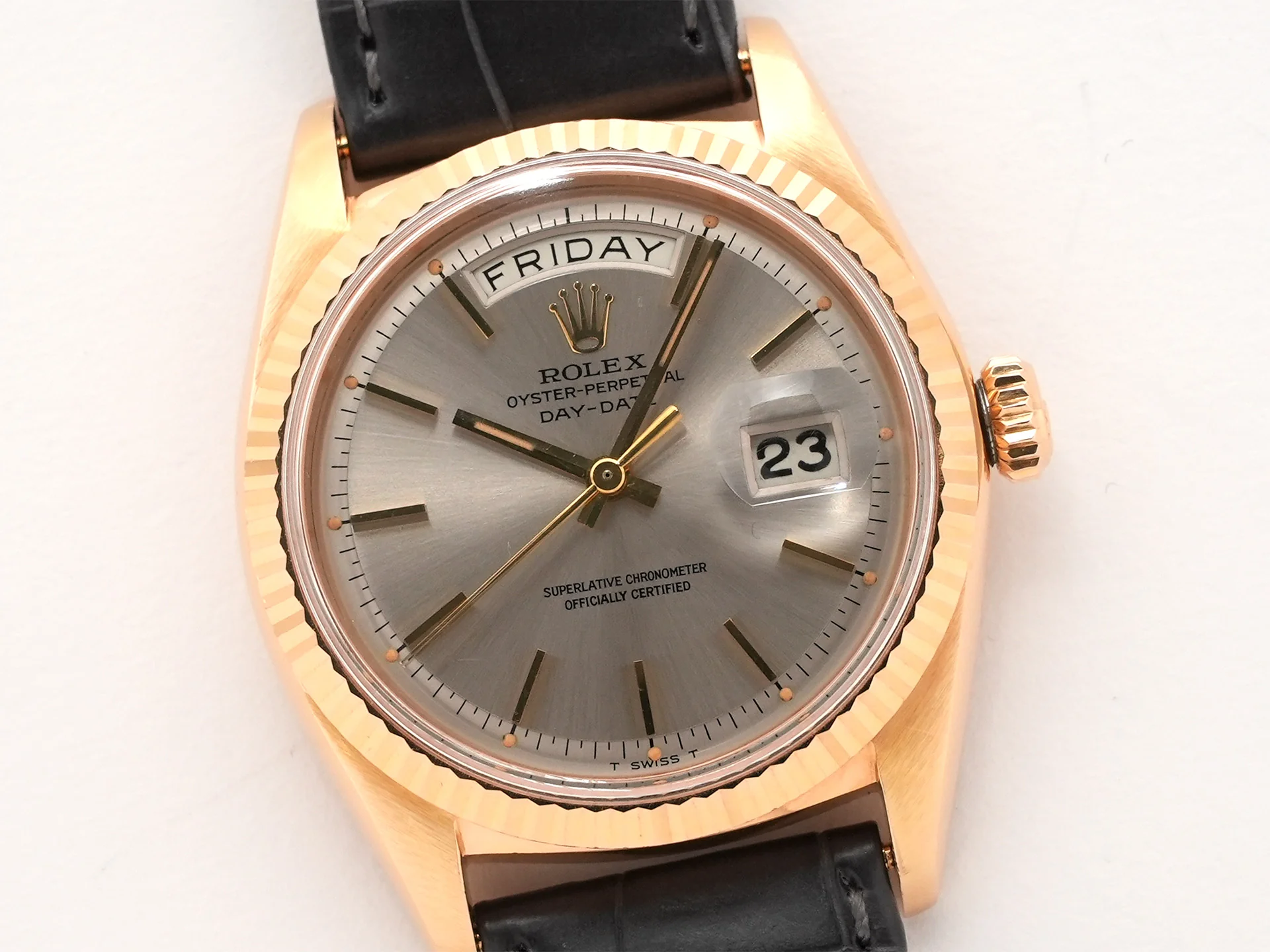 ロレックス デイデイト Ref.1803/8 イエローゴールド シルバー文字盤 - Image 3