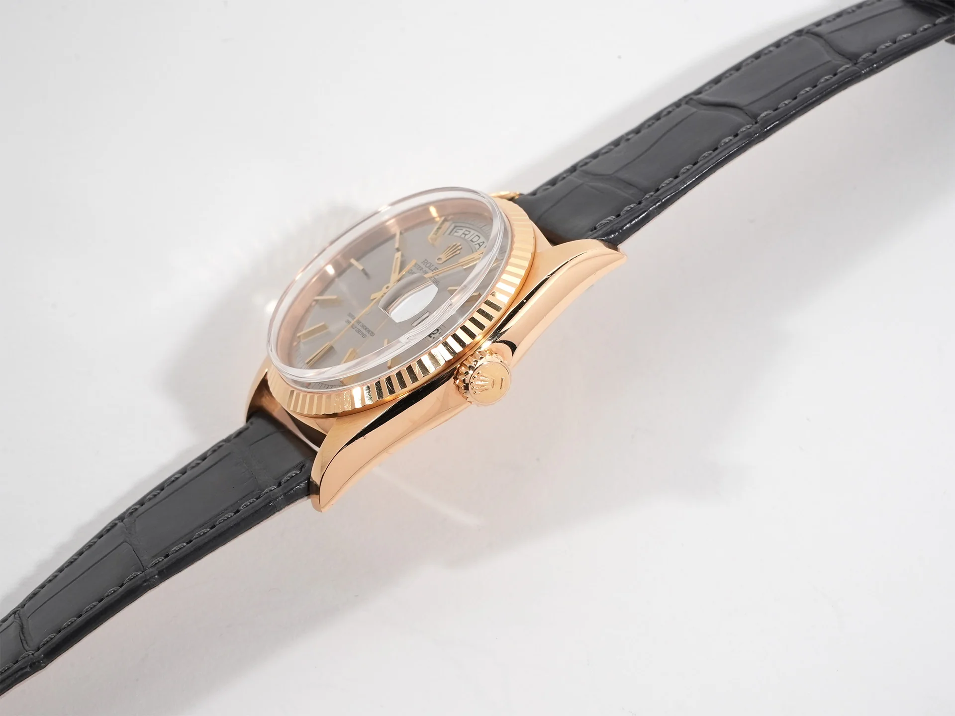 ロレックス デイデイト Ref.1803/8 イエローゴールド シルバー文字盤 - Image 4