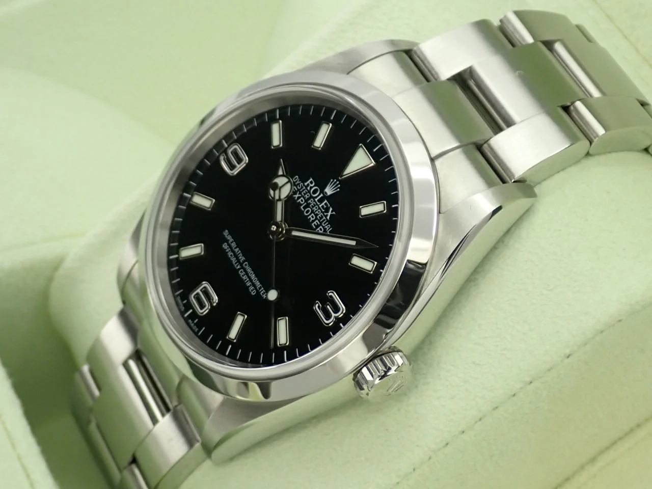 ロレックス エクスプローラーI Ref.114270 ステンレススチール ブラック文字盤 - Image 4