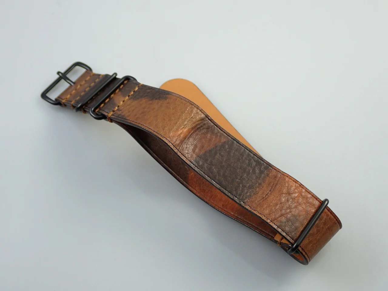 ロレックス デイトジャスト Ref.1601 イエローゴールド シャンパン文字盤 革ベルト - Image 12