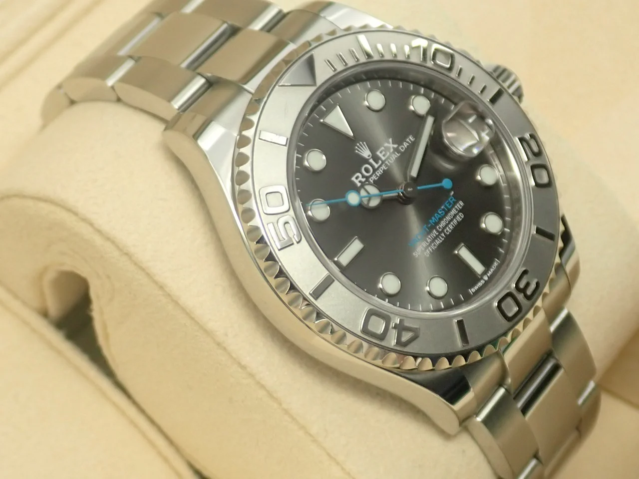 ロレックス ヨットマスター37 Ref.268622 ステンレススチール/プラチナ スレート文字盤 - Image 5
