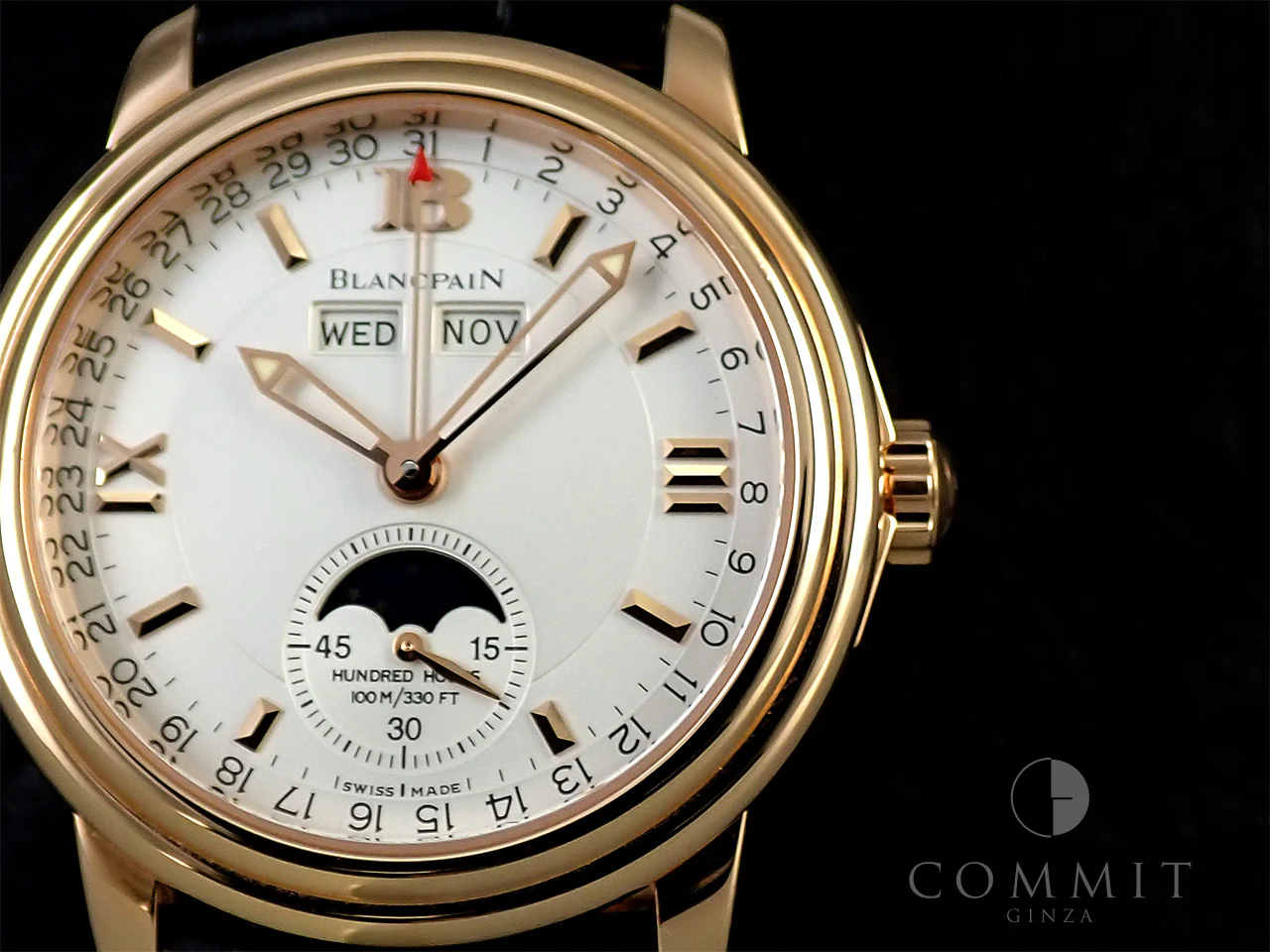 ブランパン レマン トリプルカレンダー ムーンフェイズ Ref.B3563 3618 A53 シルバー文字盤 美品 4UU87A53 - Image 11