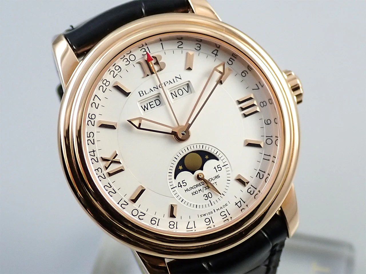 ブランパン レマン トリプルカレンダー ムーンフェイズ Ref.B3563 3618 A53 シルバー文字盤 美品 4UU87A53 - Image 3
