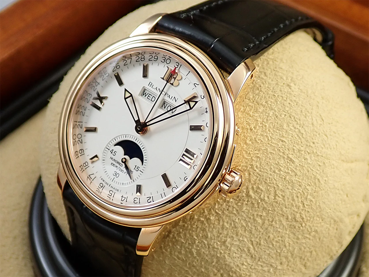 ブランパン レマン トリプルカレンダー ムーンフェイズ Ref.B3563 3618 A53 シルバー文字盤 美品 4UU87A53 - Image 4