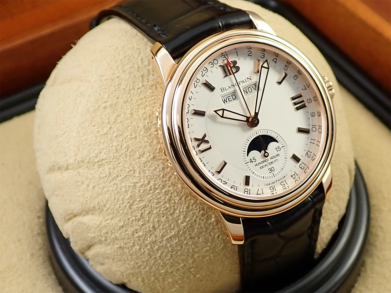 ブランパン レマン トリプルカレンダー ムーンフェイズ Ref.B3563 3618 A53 シルバー文字盤 美品 4UU87A53 - Image 5