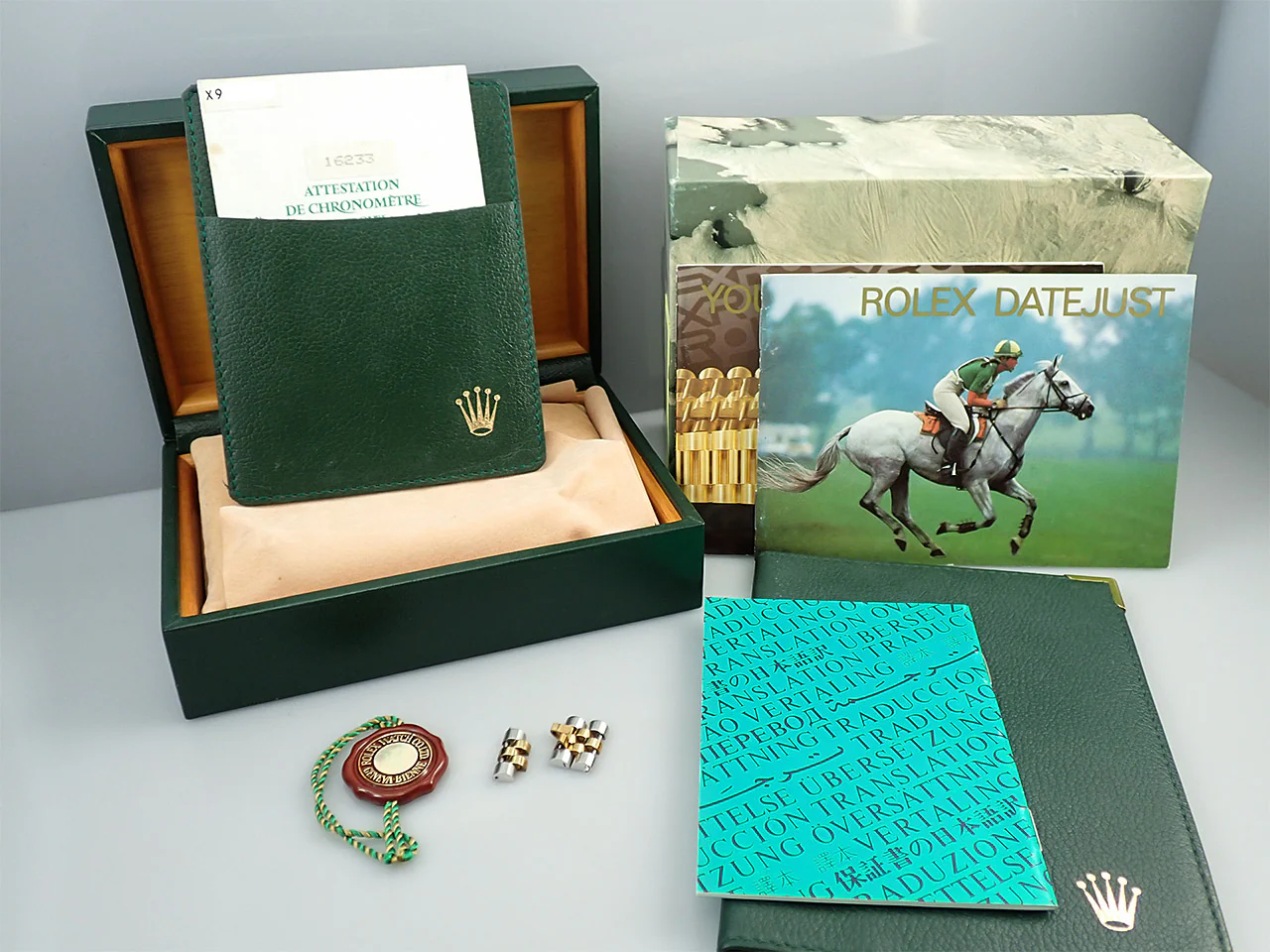 ロレックス デイトジャスト Ref.16233G ステンレススチール/イエローゴールド グレーx10Pダイヤ文字盤 ジュビリーブレスレット - Image 11