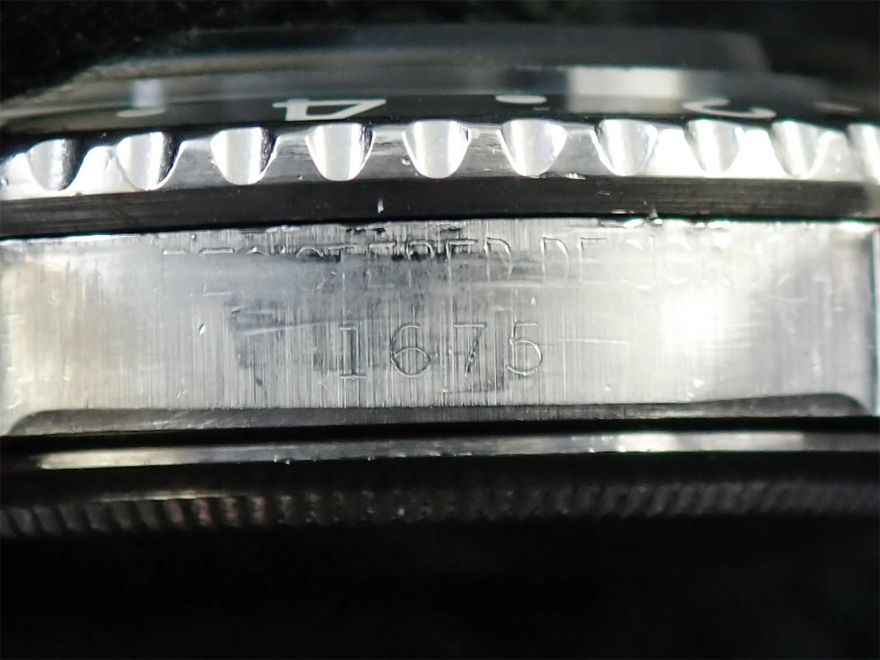 ロレックス GMTマスター Ref.1675 ステンレススチール ブラック文字盤 オイスターブレスレット 中古 53L8ALUV - Image 13