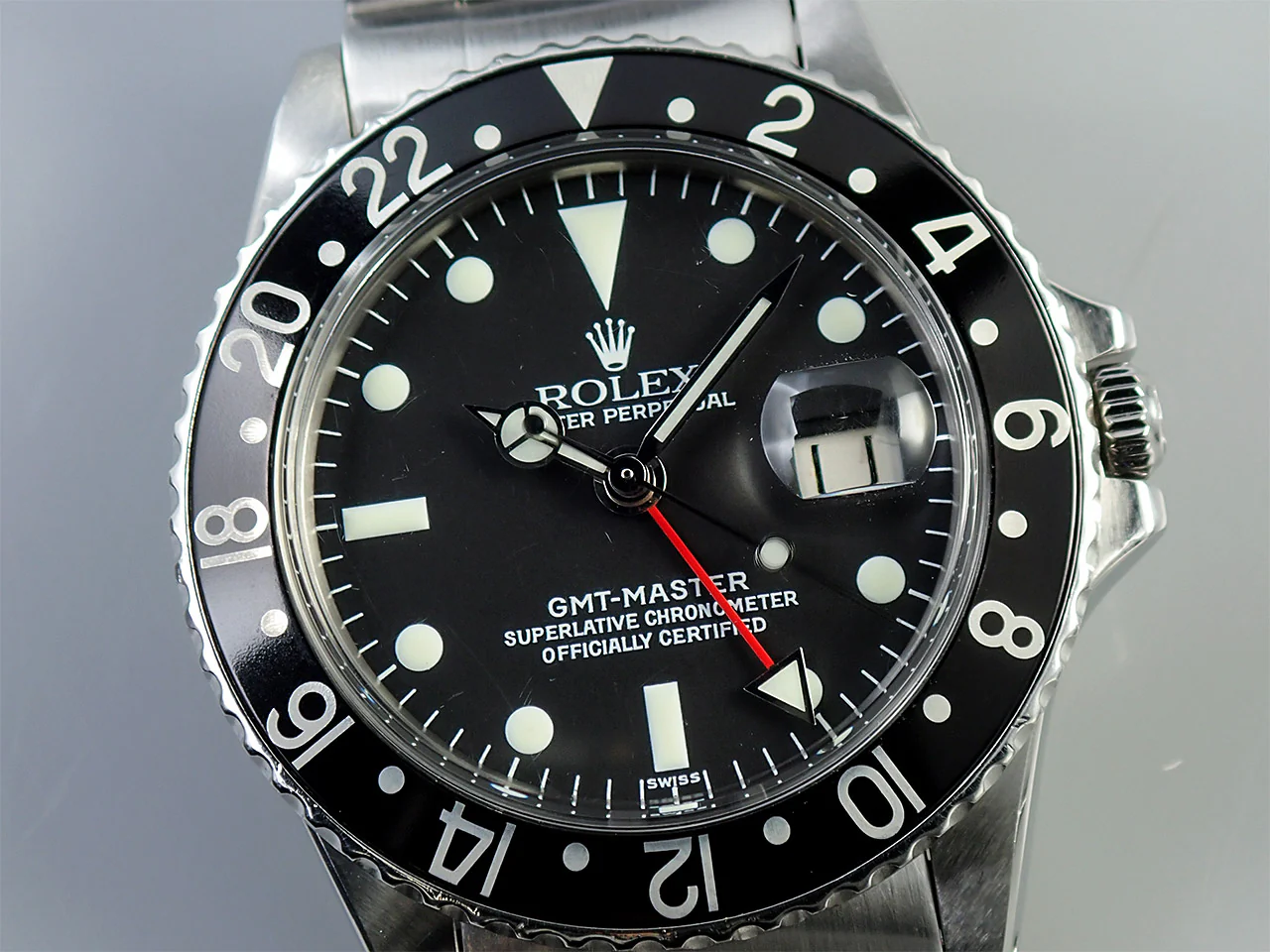 ロレックス GMTマスター Ref.1675 ステンレススチール ブラック文字盤 オイスターブレスレット 中古 53L8ALUV - Image 3