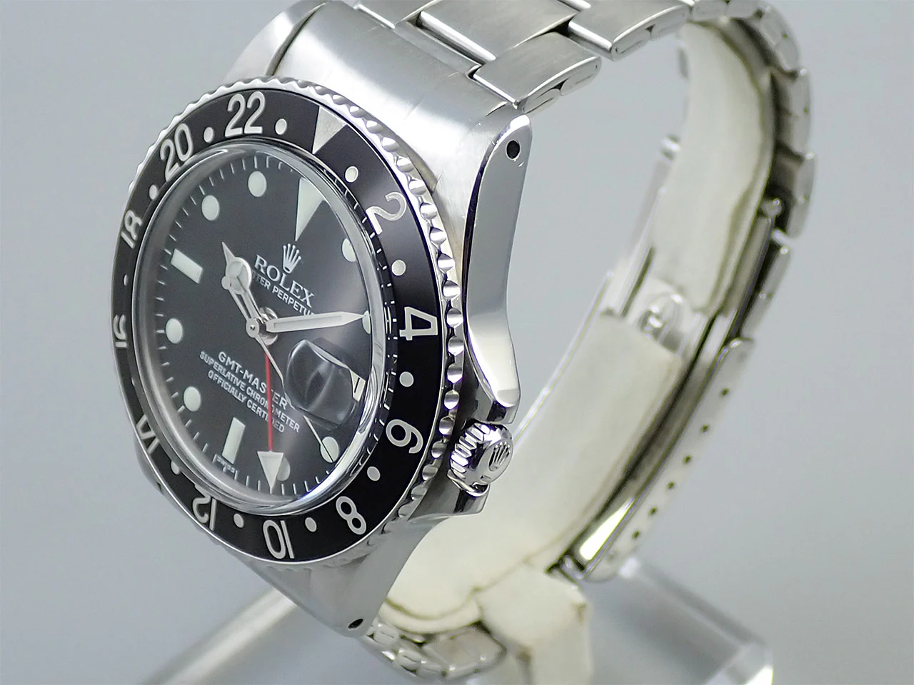 ロレックス GMTマスター Ref.1675 ステンレススチール ブラック文字盤 オイスターブレスレット 中古 53L8ALUV - Image 4