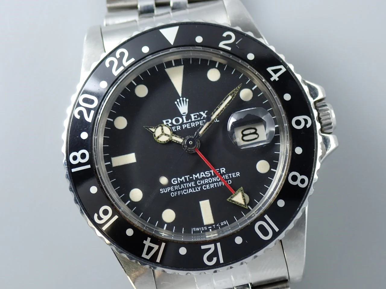 ロレックス GMTマスター Ref.16750 ステンレススチール ブラック文字盤 ジュビリーブレスレット 中古 56UW0H6K - Image 3