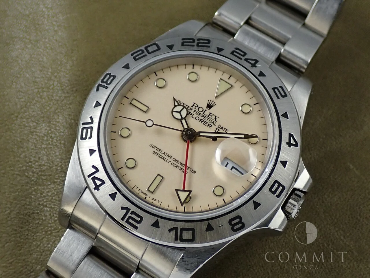 ロレックス エクスプローラーII Ref.16550 ステンレススチール アイボリー文字盤 - Image 11