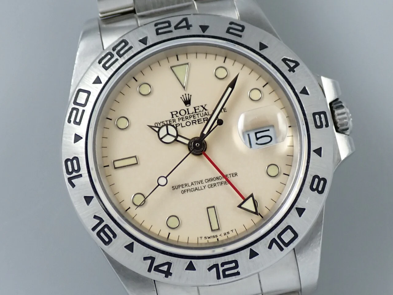 ロレックス エクスプローラーII Ref.16550 ステンレススチール アイボリー文字盤 - Image 3