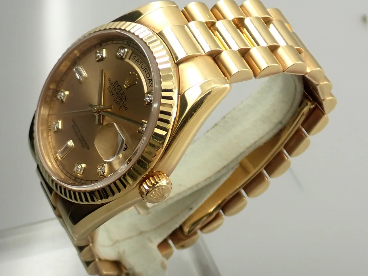 ロレックス デイデイト36 Ref.118238A イエローゴールド シャンパン文字盤 - Image 4
