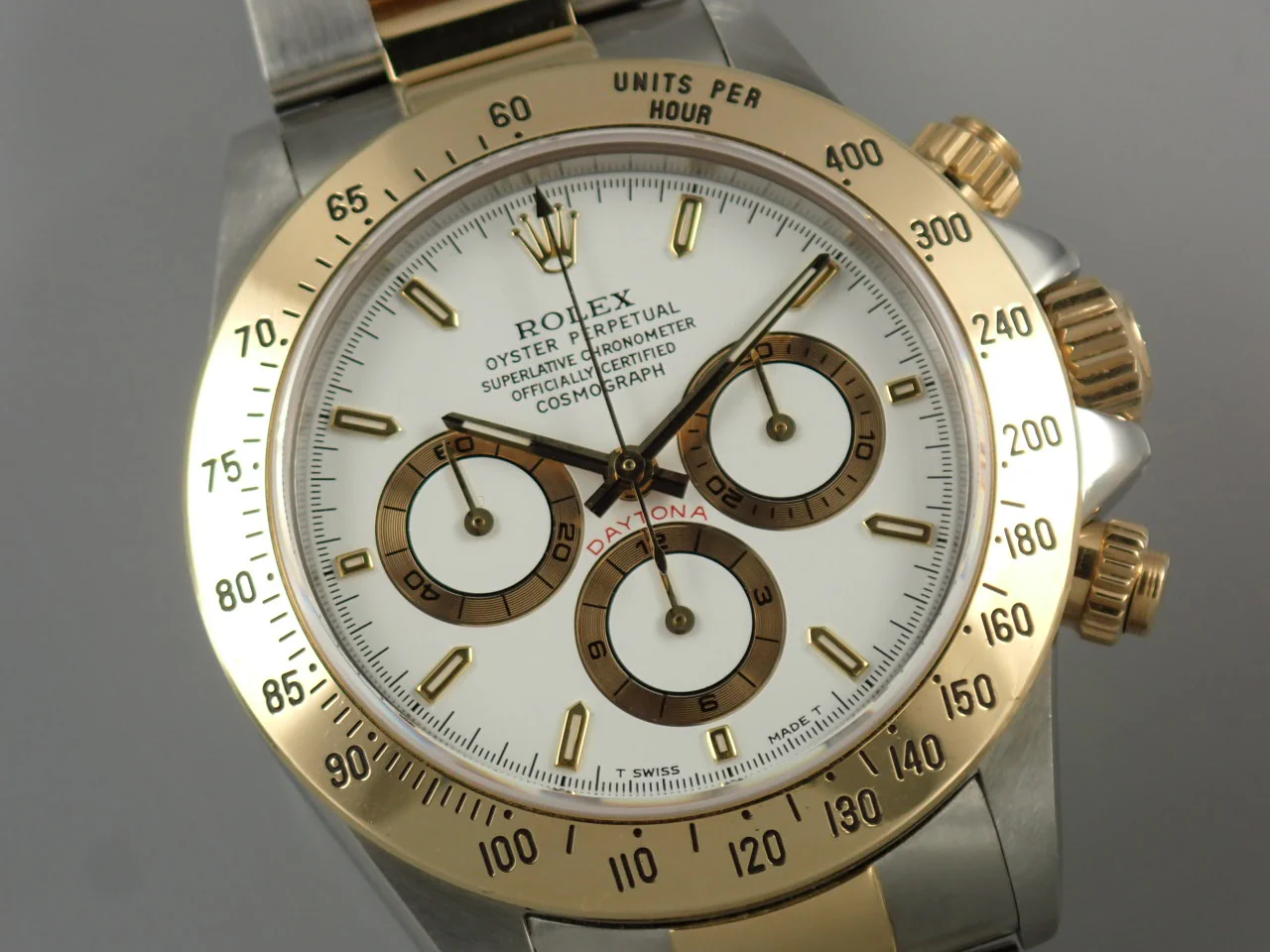 ロレックス デイトナ エルプリメロ Ref.16523 ステンレススチール/イエローゴールド ホワイト文字盤 - Image 3