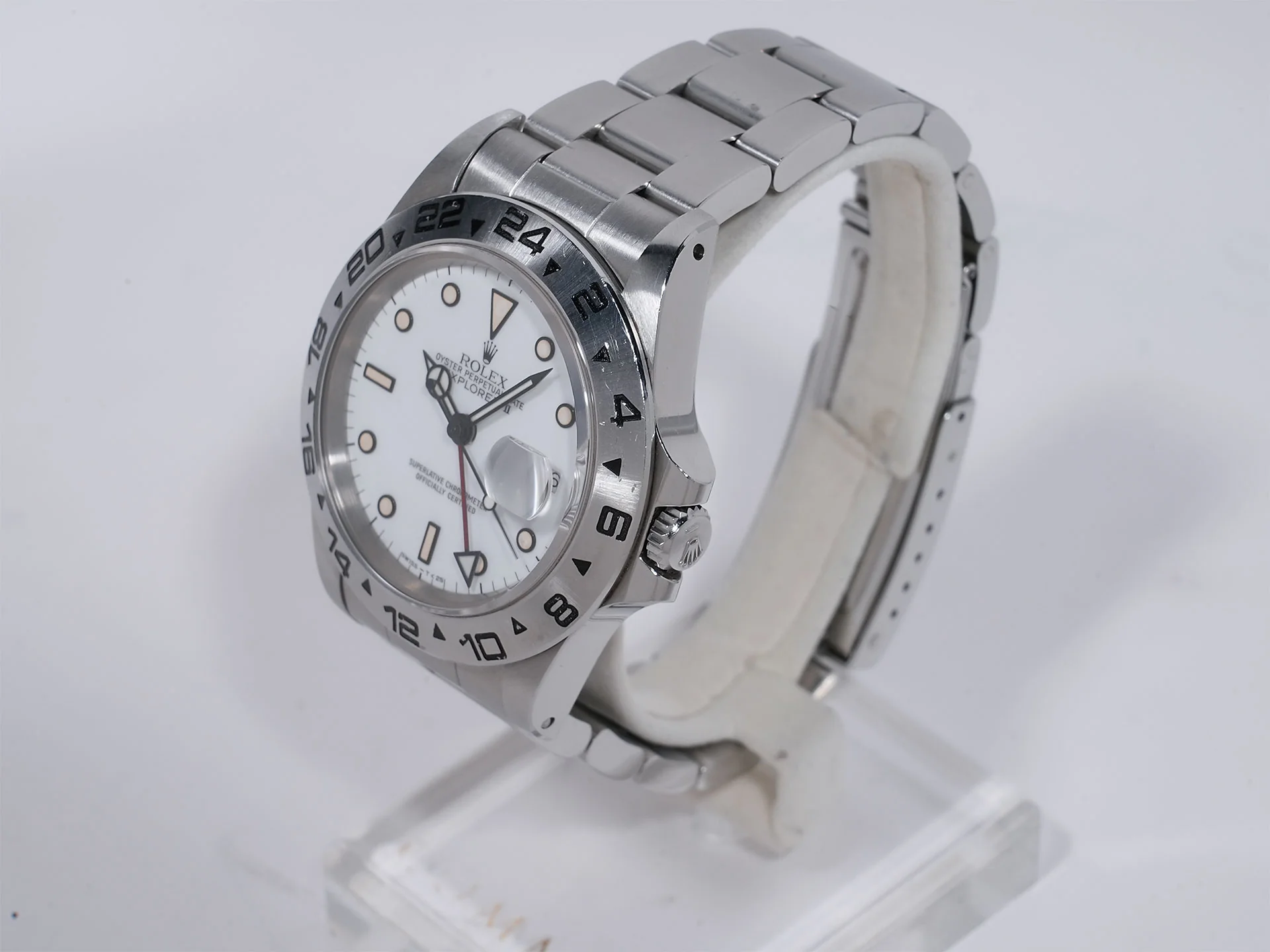 ロレックス エクスプローラーII Ref.16550 ステンレススチール ホワイト文字盤 - Image 4