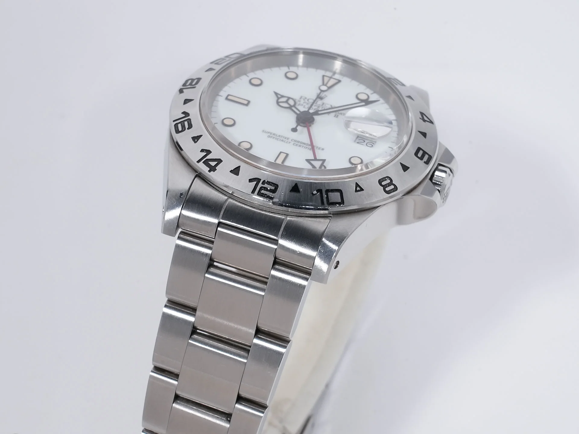 ロレックス エクスプローラーII Ref.16550 ステンレススチール ホワイト文字盤 - Image 6