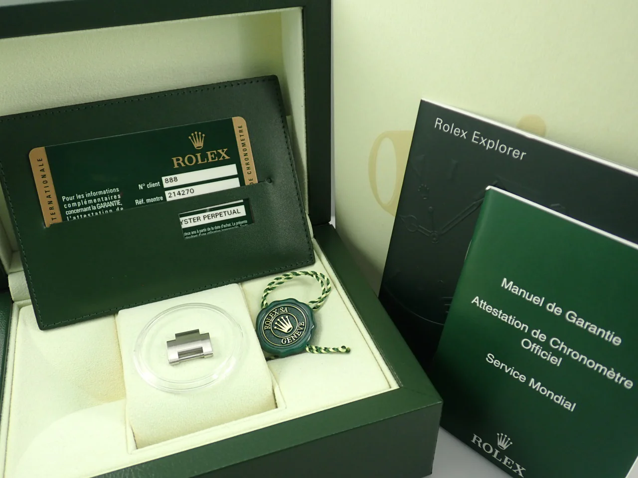 ロレックス エクスプローラーI 鏡面ブラックアウト Ref.214270 ステンレススチール ブラック文字盤 - Image 10