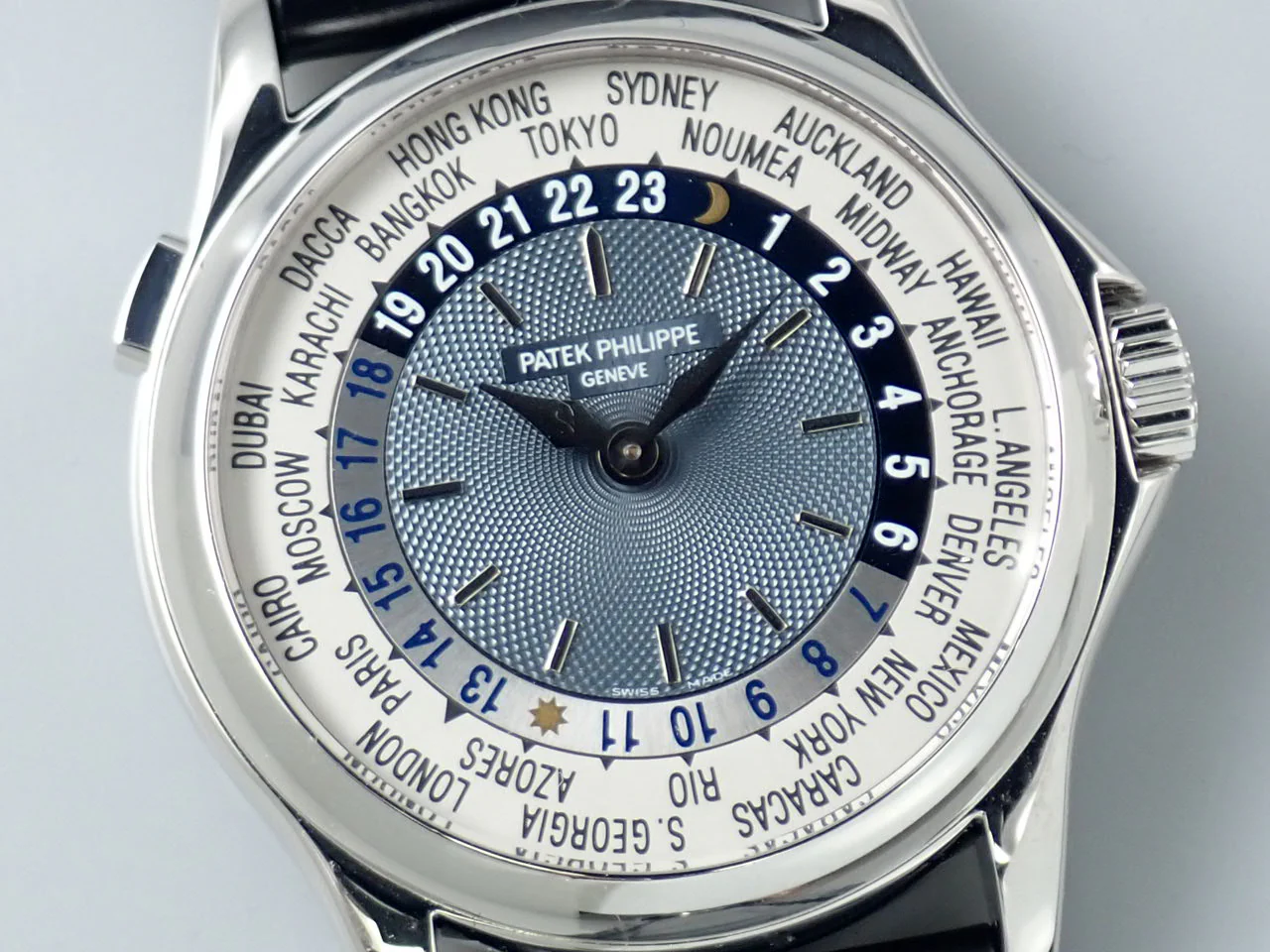 パテックフィリップ コンプリケーション ワールドタイム Ref.5110P-001 プラチナ ブルー文字盤 - Image 3