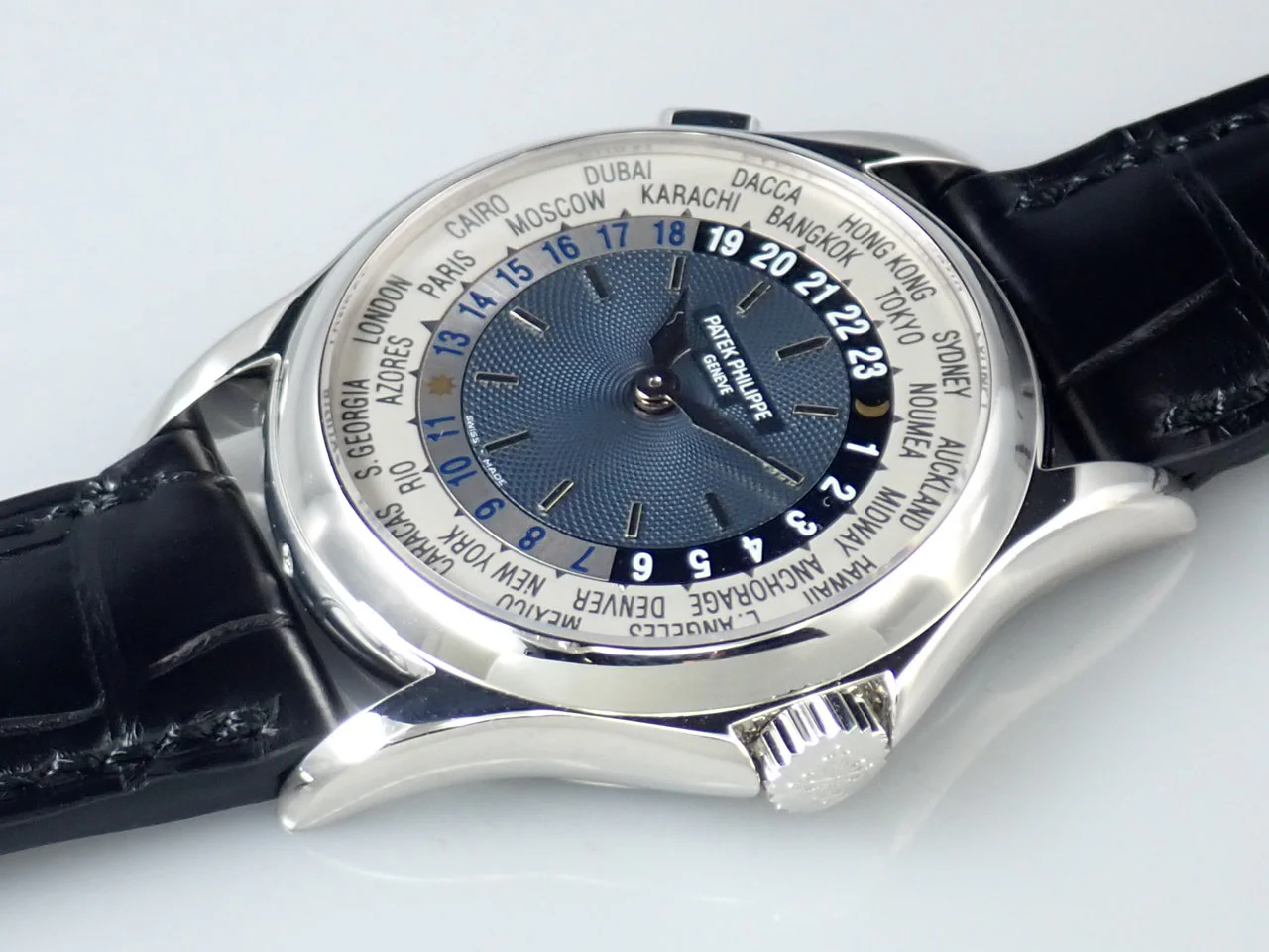 パテックフィリップ コンプリケーション ワールドタイム Ref.5110P-001 プラチナ ブルー文字盤 - Image 4