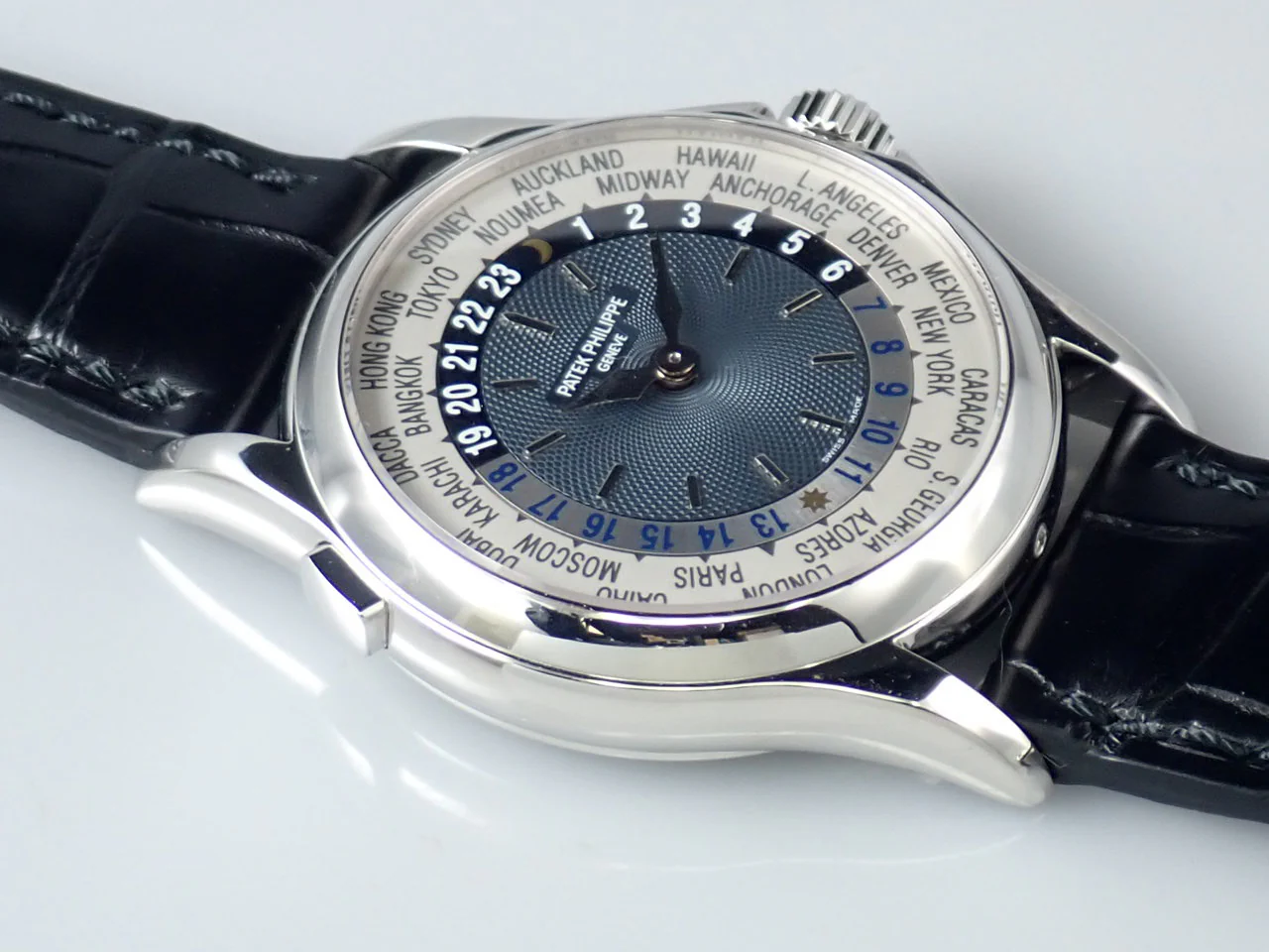 パテックフィリップ コンプリケーション ワールドタイム Ref.5110P-001 プラチナ ブルー文字盤 - Image 5