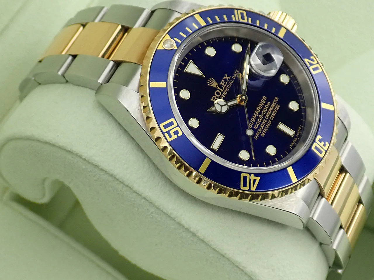 ロレックス サブマリーナー デイト Ref.16613 ステンレススチール/イエローゴールド ブルー文字盤 - Image 4