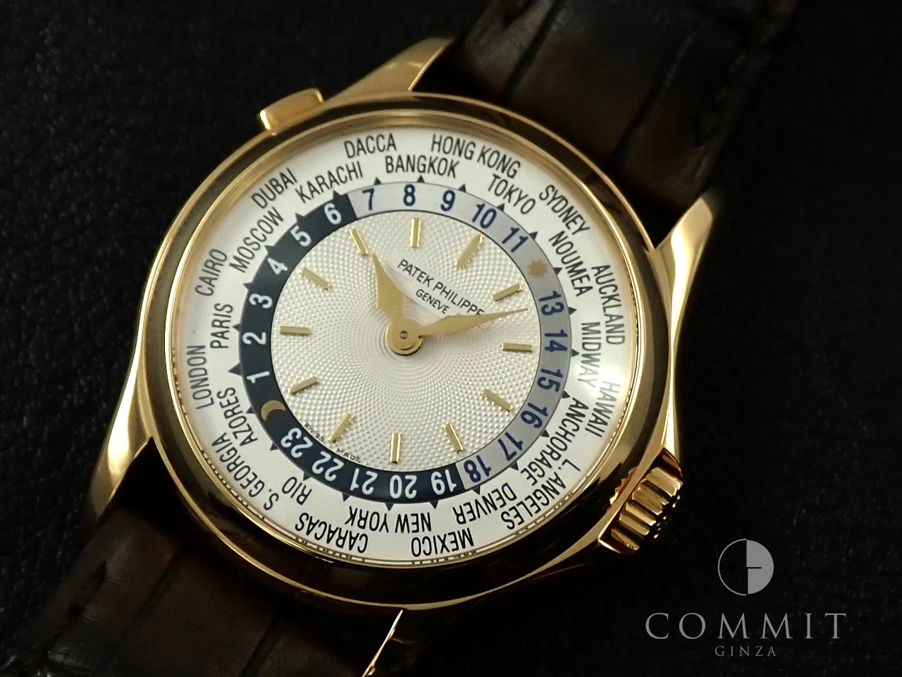パテックフィリップ コンプリケーション ワールドタイム Ref.5110J-001 イエローゴールド シルバー文字盤 - Image 13