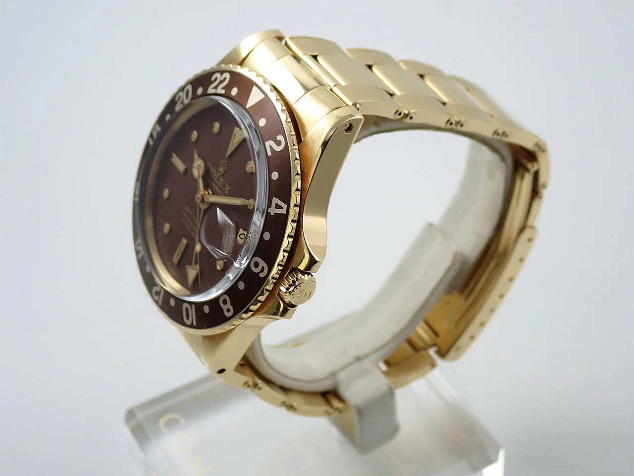ロレックス GMTマスター Ref.1675/8 イエローゴールド ブラウン文字盤 オイスターブレスレット - Image 4