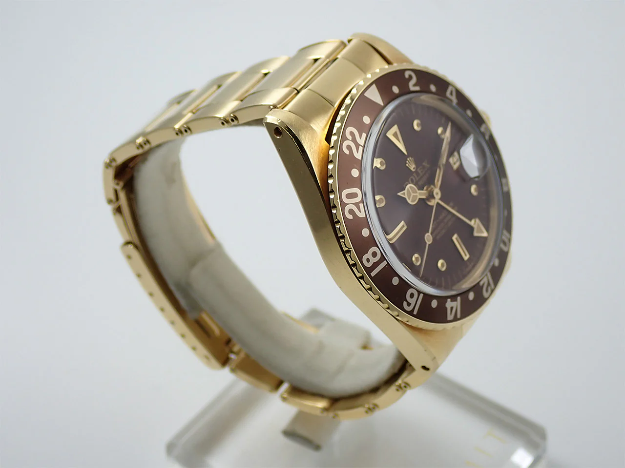 ロレックス GMTマスター Ref.1675/8 イエローゴールド ブラウン文字盤 オイスターブレスレット - Image 5