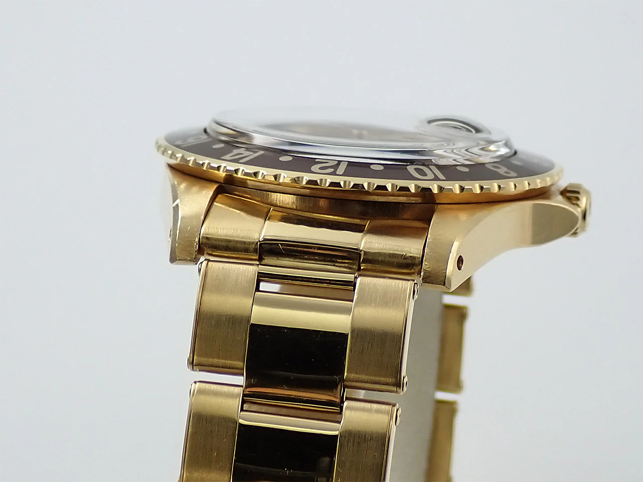 ロレックス GMTマスター Ref.1675/8 イエローゴールド ブラウン文字盤 オイスターブレスレット - Image 6