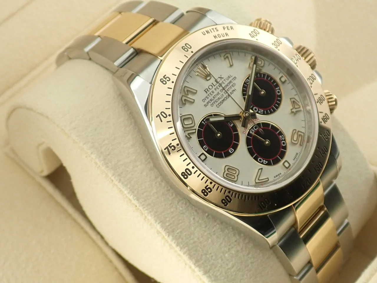 ロレックス デイトナ Ref.116523 ステンレススチール/イエローゴールド シルバーxブラック文字盤 - Image 5