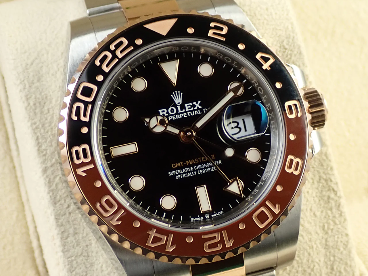 ロレックス GMTマスターII Ref.126711CHNR ステンレススチール/エバーローズゴールド ブラック文字盤 オイスターブレスレット - Image 3