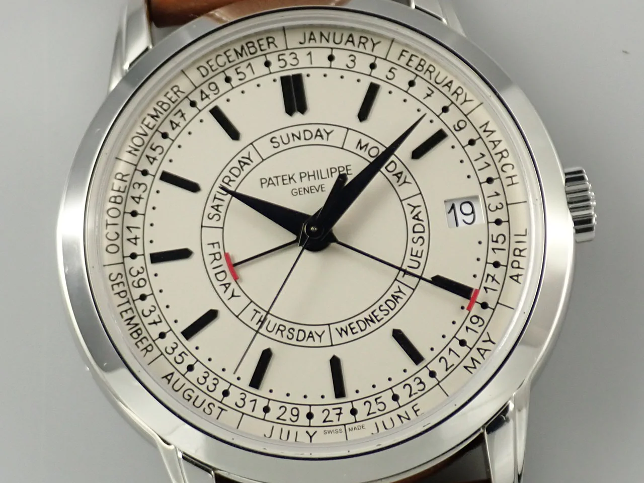 パテックフィリップ カラトラバ ウィークリーカレンダー Ref.5212A-001 ステンレススチール シルバー文字盤 - Image 3
