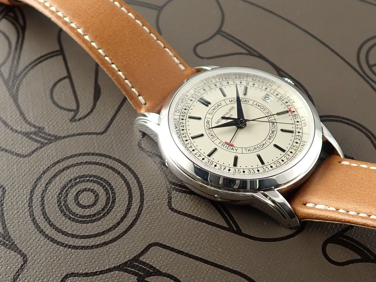 パテックフィリップ カラトラバ ウィークリーカレンダー Ref.5212A-001 ステンレススチール シルバー文字盤 - Image 5
