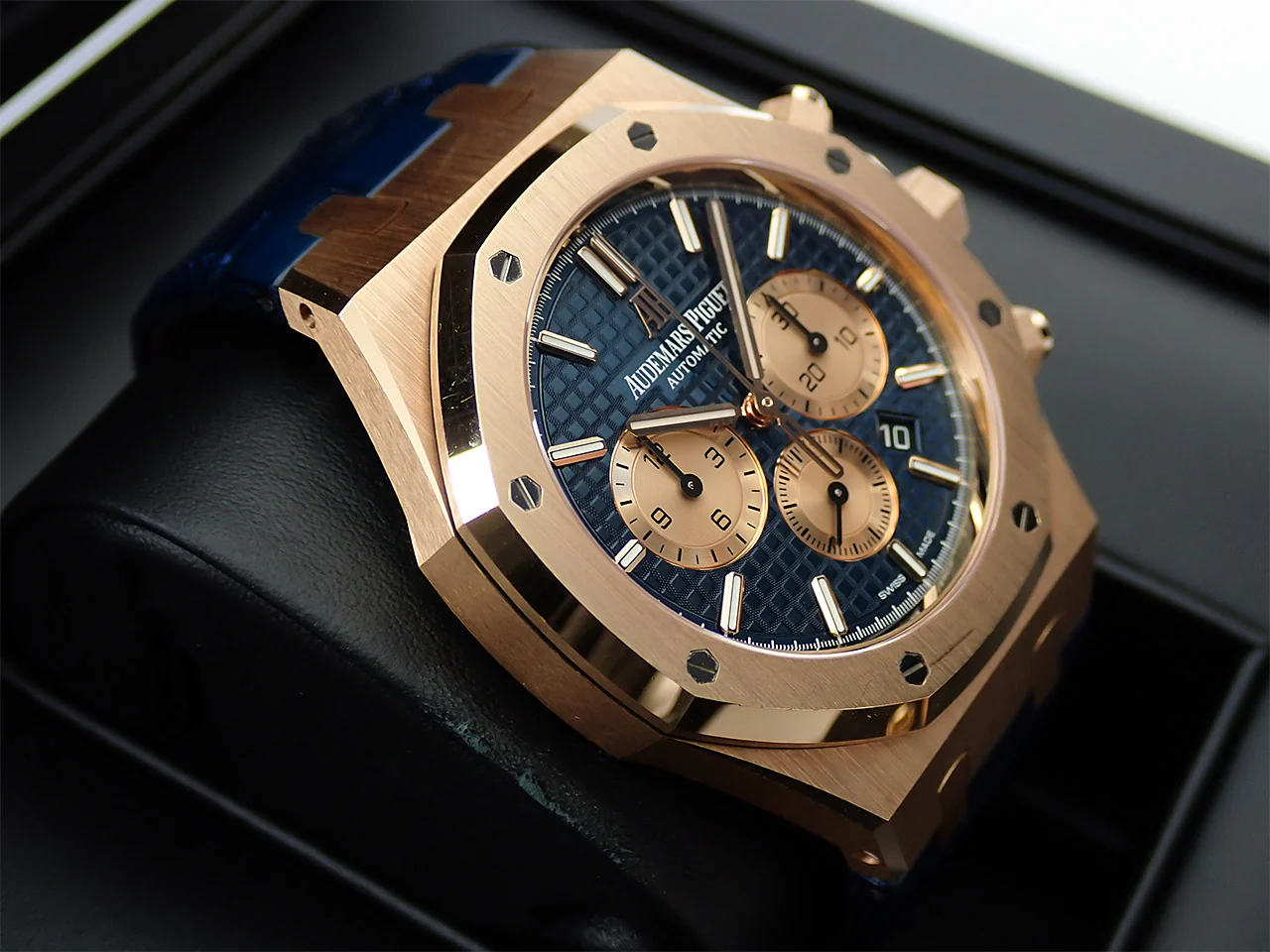 オーデマピゲ ロイヤルオーク クロノグラフ Ref.26331OR.OO.D315CR.01 ピンクゴールド ブルー文字盤 - Image 4