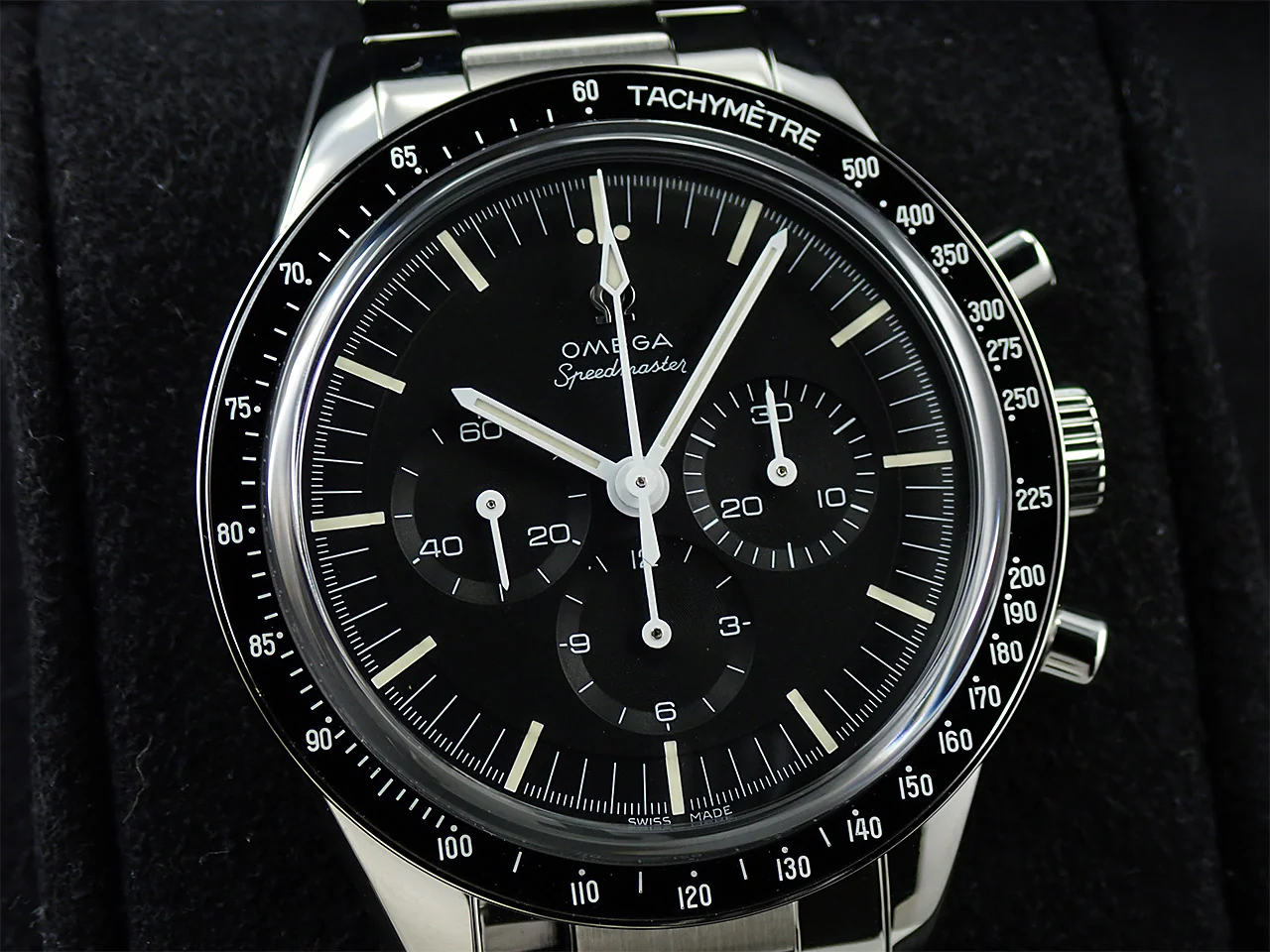オメガ スピードマスター キャリバー321 クロノグラフ 39.7MM Ref.311.30.40.30.01.001 ブラック文字盤 未使用 713V9UXA - Image 3
